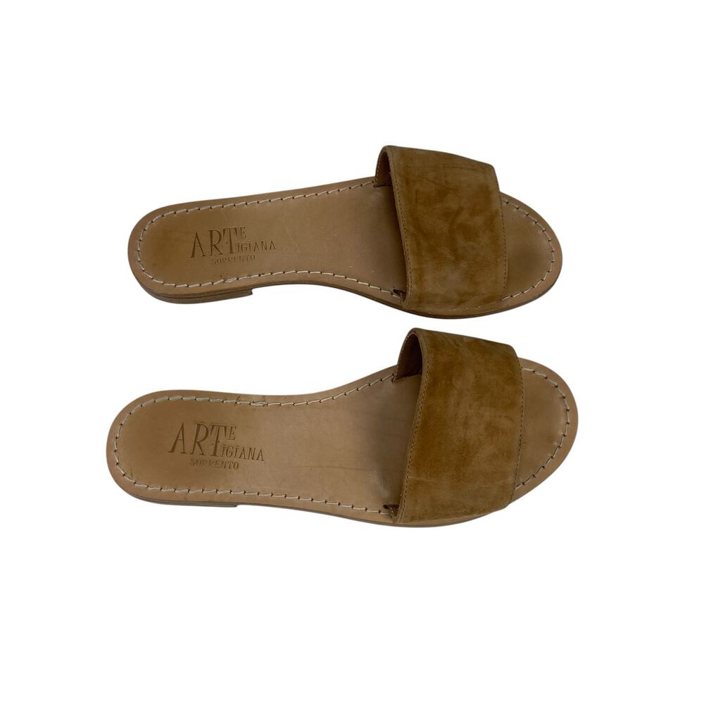 Arte Artigiana Sorrento Slide Leather Sandals Women's Size 40 / US 9.5